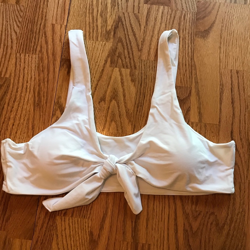 NWT Zaful Bright Yellow & White Knot Padded Bikini Set (2X) - Picture 5 of 16